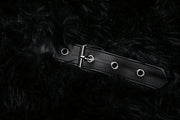 Fluffy wool & leather women 's jacket