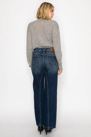 HYBRID STRETCH RIPPED RELAXED FLARE JEANS