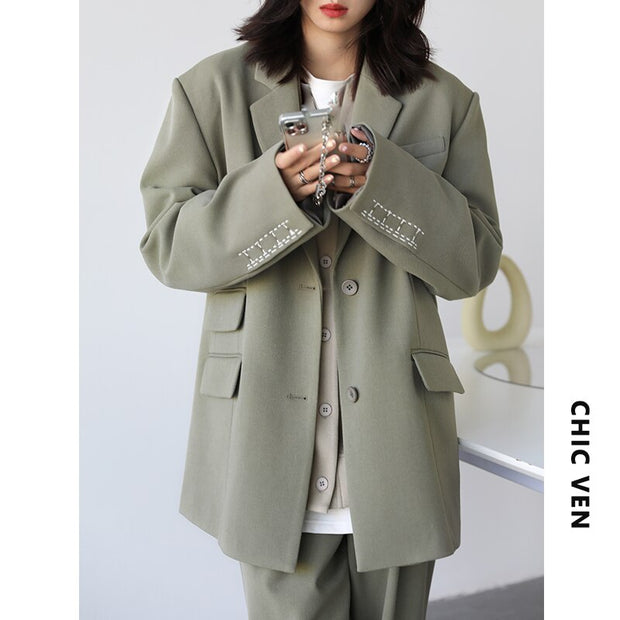 Twill Blazers Women | Twil Blazer Women | Chic Blazer | Outerwear |