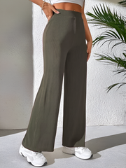 Women Korean Trousers | Women High-Waisted Trousers | KOREAN-COCO-M