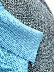 Casual Knitted Two-piece Turtleneck And Wide Leg Pants Women Loose